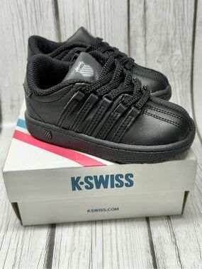 BRAND NEW SIZE 5 Black K-Swiss Classic VN Infant Sneakers